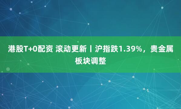 港股T+0配资 滚动更新丨沪指跌1.39%，贵金属板块调整