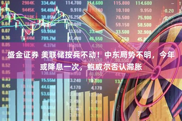 盛金证券 美联储按兵不动！中东局势不明，今年或降息一次，鲍威尔否认滞胀